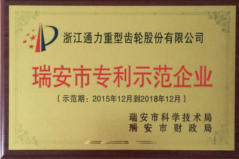 浙江银河集团(galaxy)荣获瑞安市专利示范企业